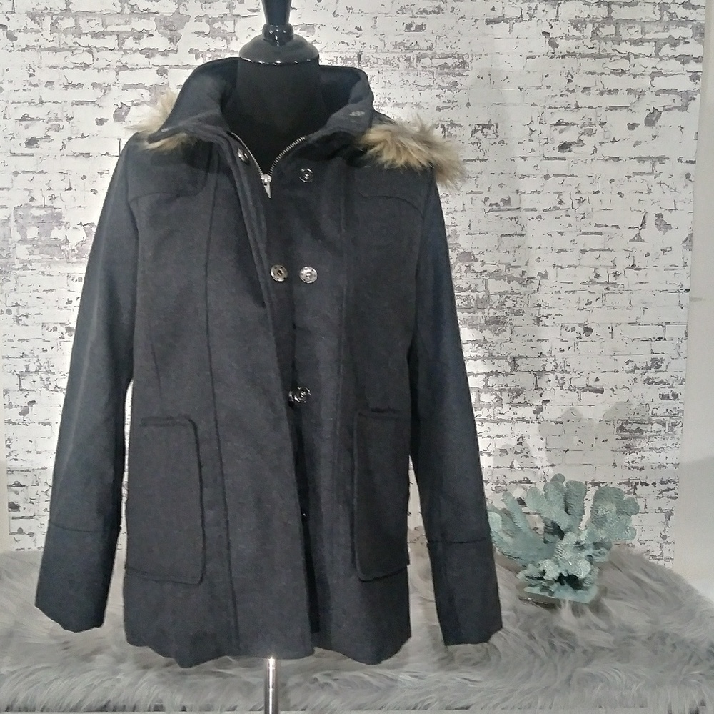 ❄fur hooded parka❄
